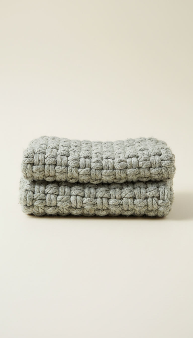 Silvery sage woven pet throw blanket