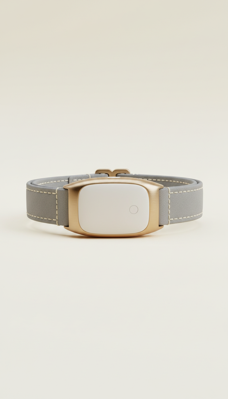 Smart pet collar with brushed metal clasp