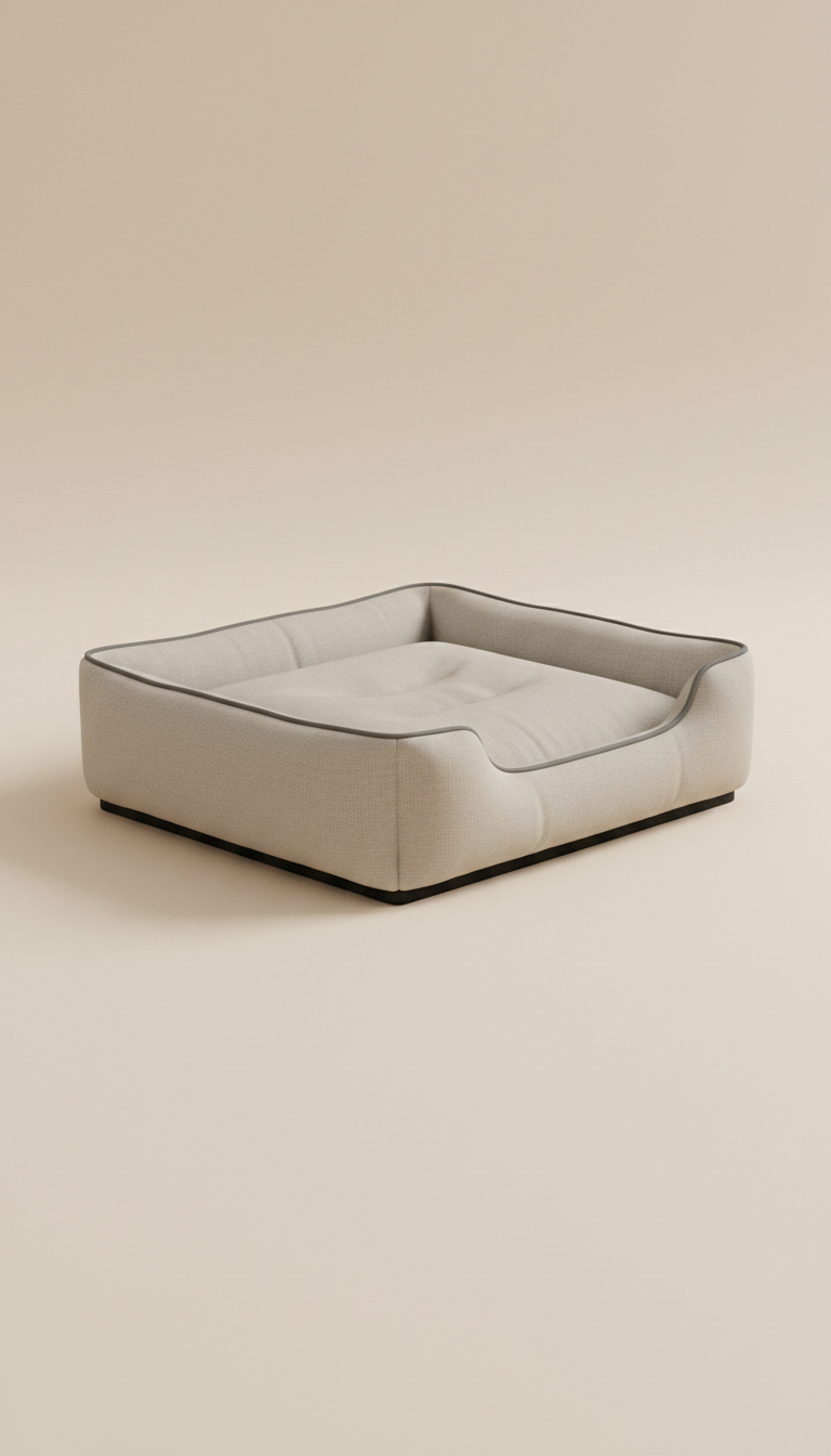 Modern memory foam pet bed